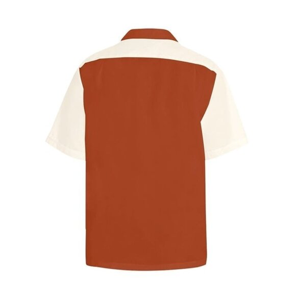 Retro Striped Men's Bowling Style Shirt 1950s 1960s, NWT Size XL - Picture 7 of 8